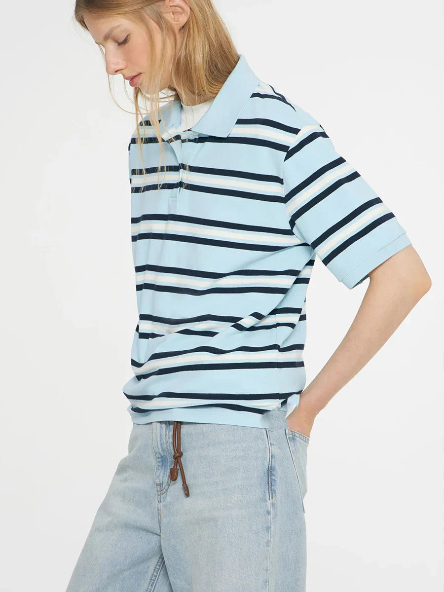 | Stripe Polo Tee