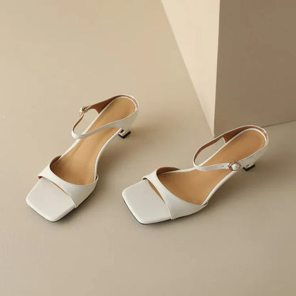 | Leather Heel Mules