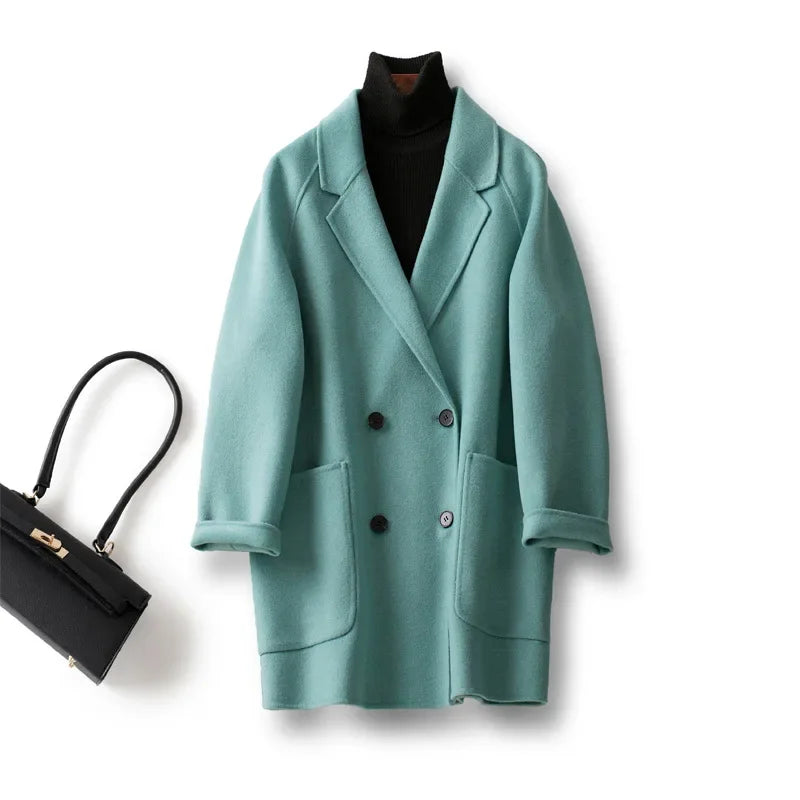 | Wool Herringbone Coat