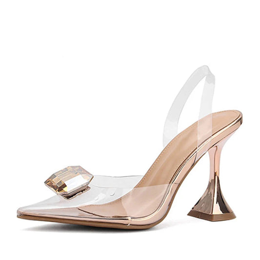 PVC Transparent Slingback Sandal in Candy Colors for Women