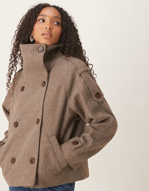 Anastasia Cropped Trenchcoat