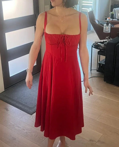 French Style Sleeveless Summer Dress For Women