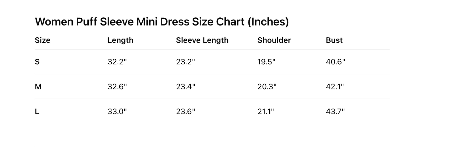 White puff sleeve collar mini shirt dress