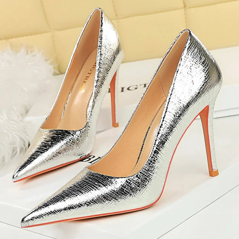 Retro High Heels Fashion Party Shoes Women Heels