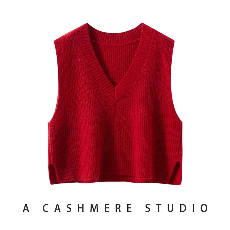 | Ribbed Cashmere Vest