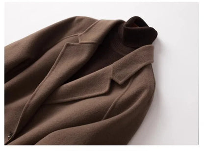 | Wool Herringbone Coat