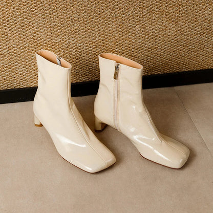 | Calf Hair Ankle Boots