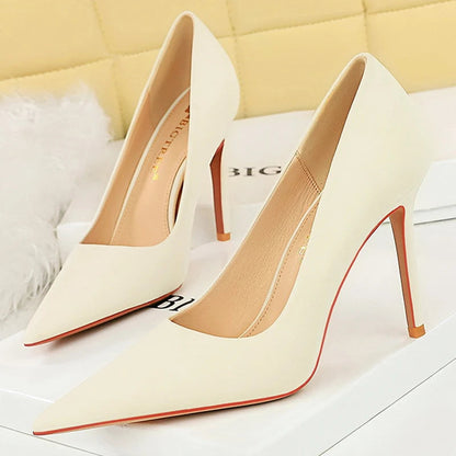 Green High Heels Women Shoes Fashion Pumps Sexy Party Stilettos Heels
