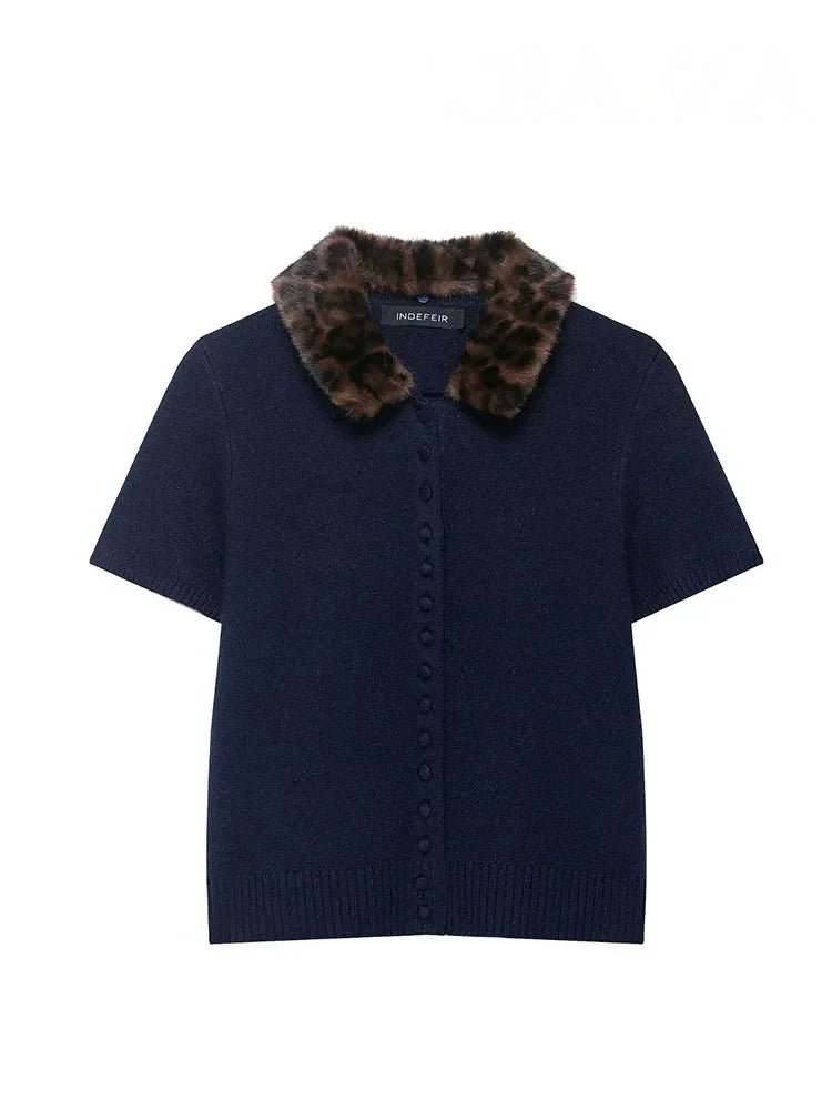 Aerin Navy Cardigan