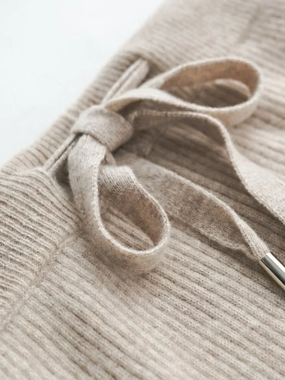 | Wool Knitted Wide Leg Pants