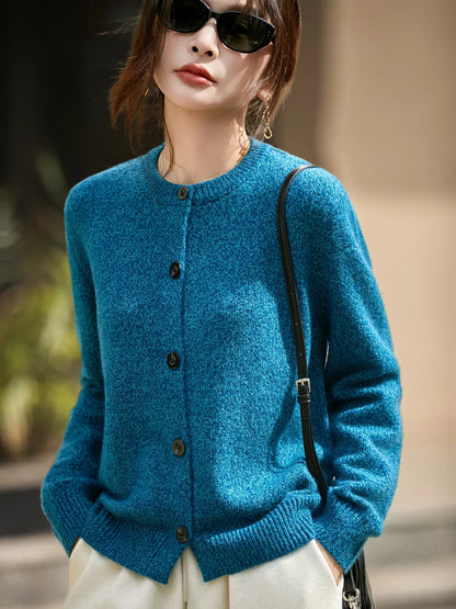 | Chunky-Knit Alpaca-Blend Cardigan