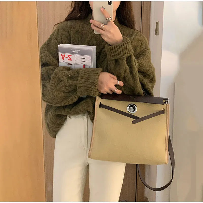 Thick Twisted Sweater Women Autumn Long Sleeve O-neck Female Knitted Pullover Solid Casual Loose Lady Kintwear Tops