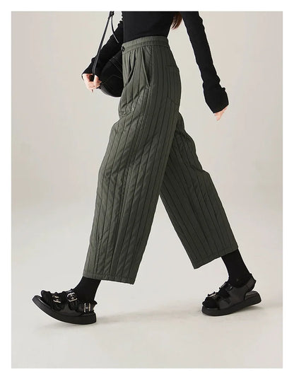| Cotton Wide-Leg Pants