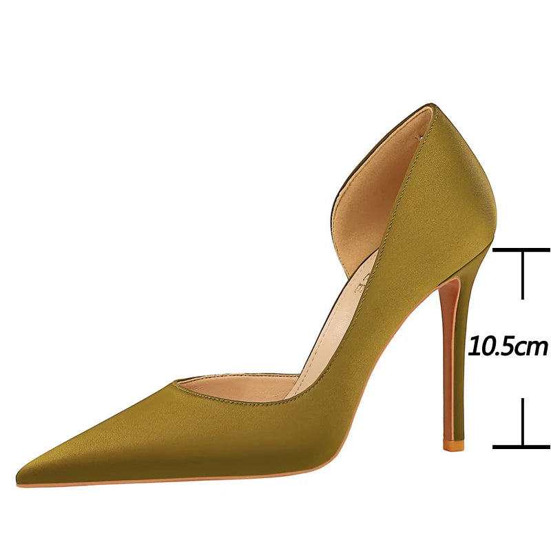 Size 43 Pointed Woman Pumps High Heels for Professional Office Wear