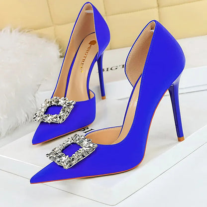 Luxury Rhinestone Design Women Pumps High Heels 10.5 Cm
