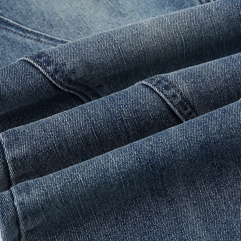 Y2K Low Waisted Washed Flare Jeans Korean Streetwear Blue Slim Fit Denim Pants Fashion Lady Casual Boot Cut Trousers