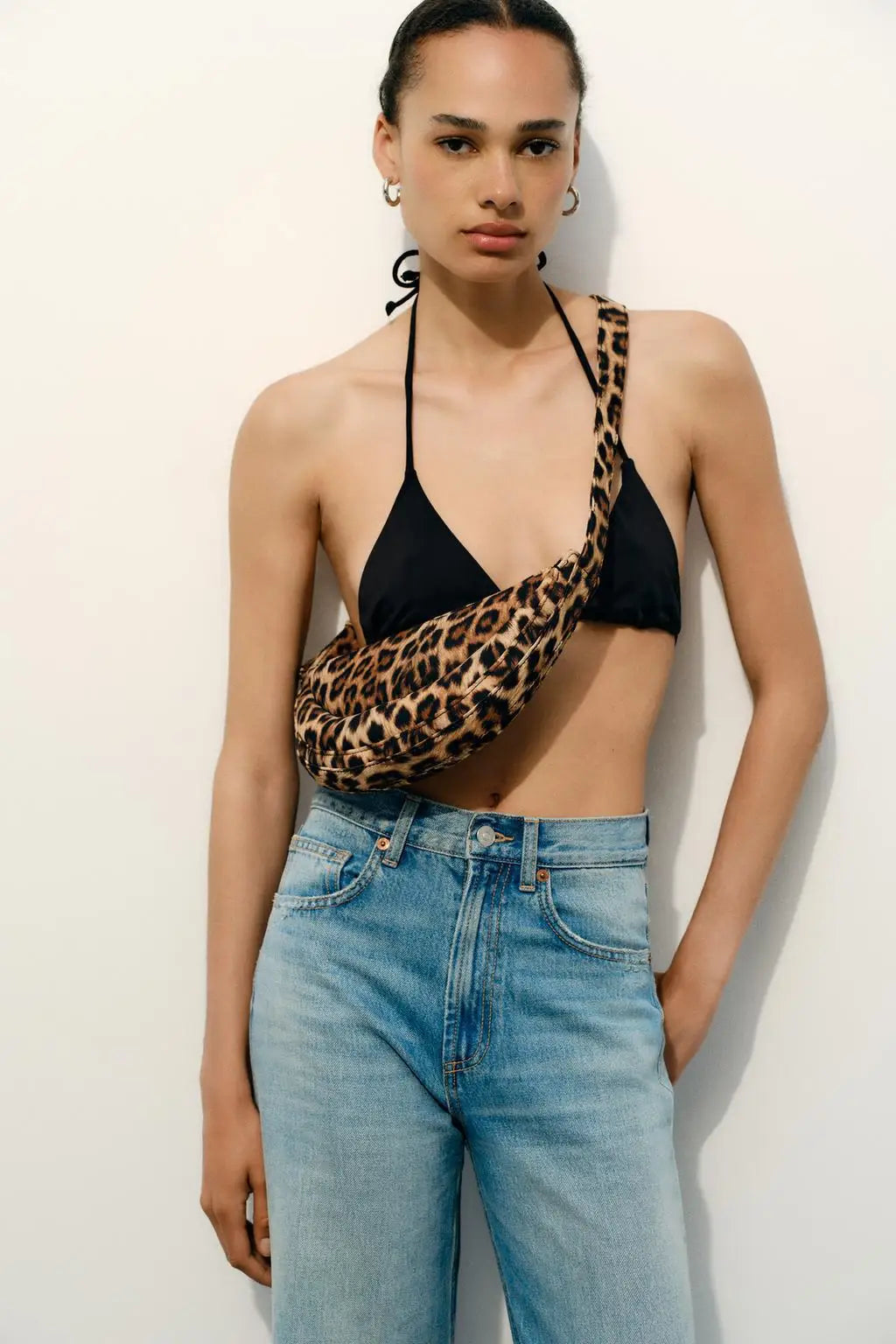 | Sling Bag, Leopard Print