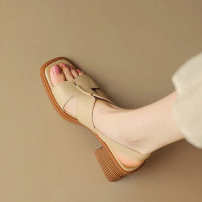 | Leather Heeled Sandals