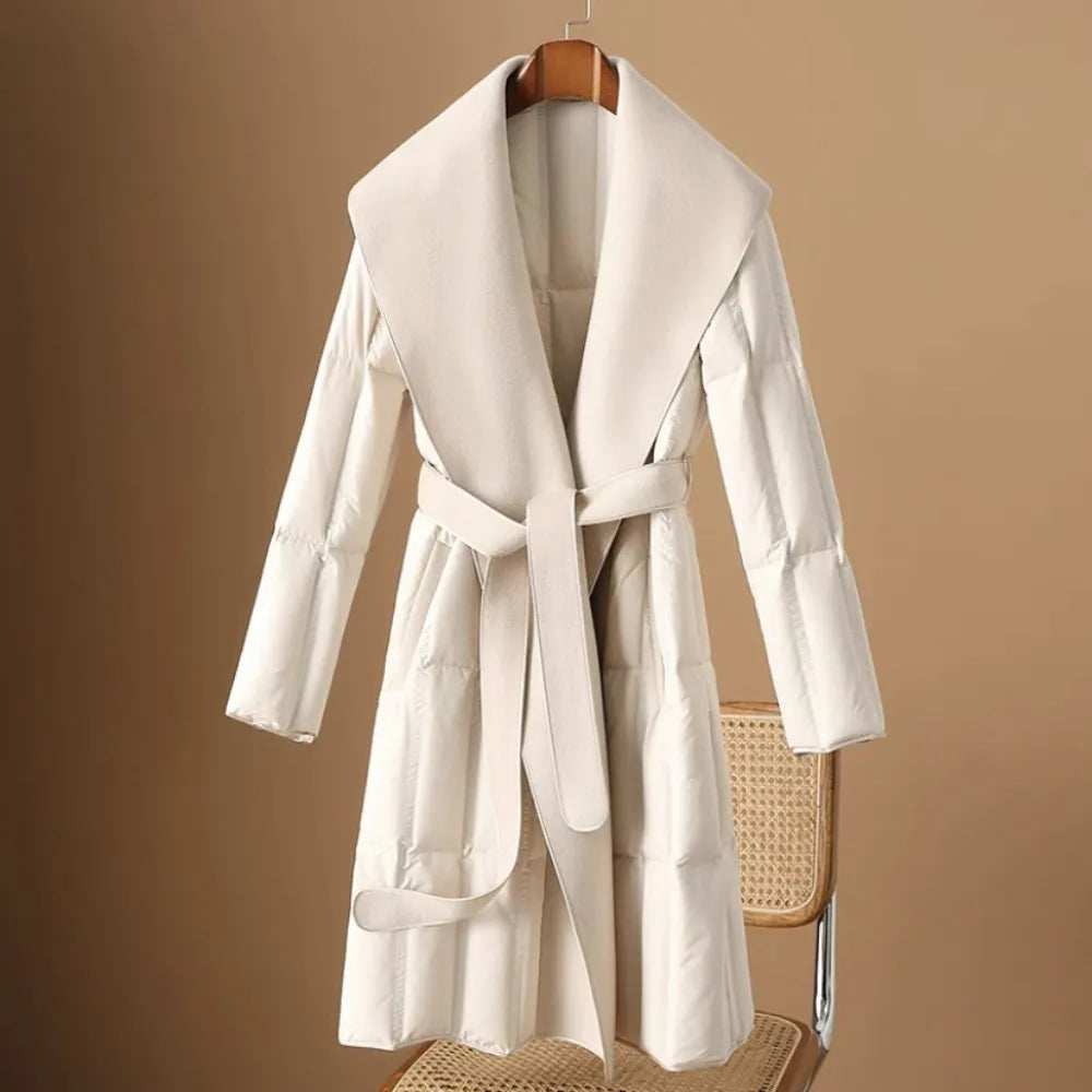 | Wool-Collar Down Coat