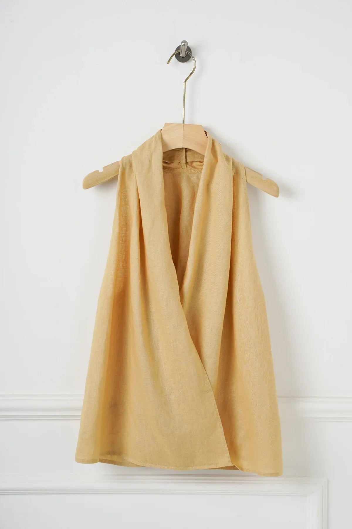 | Drape Linen Vest