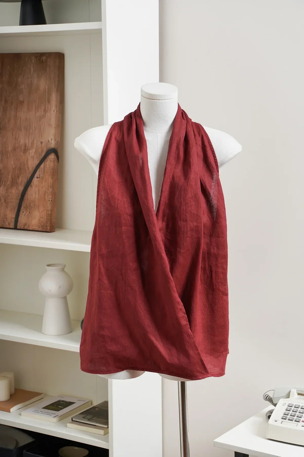 | Drape Linen Vest