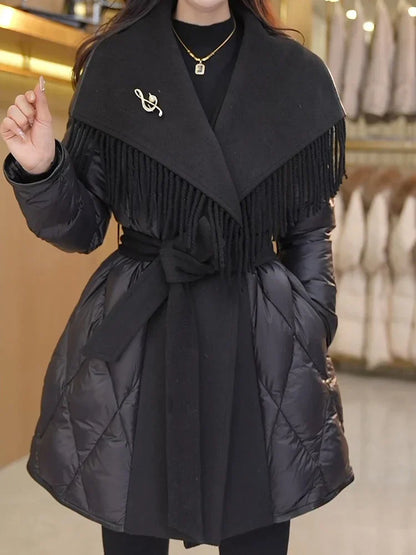 | Fringe Down Coat