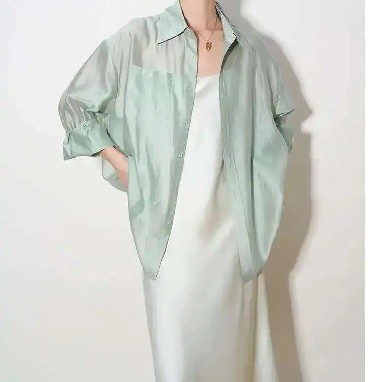 | Silk Poplin Blouse