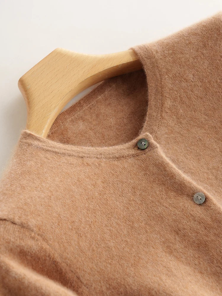 | Cashmere Crew Cardigan