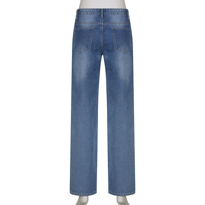 Street-Style Washed Jeans