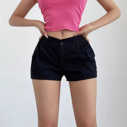 Striped Knit Low-Rise Short