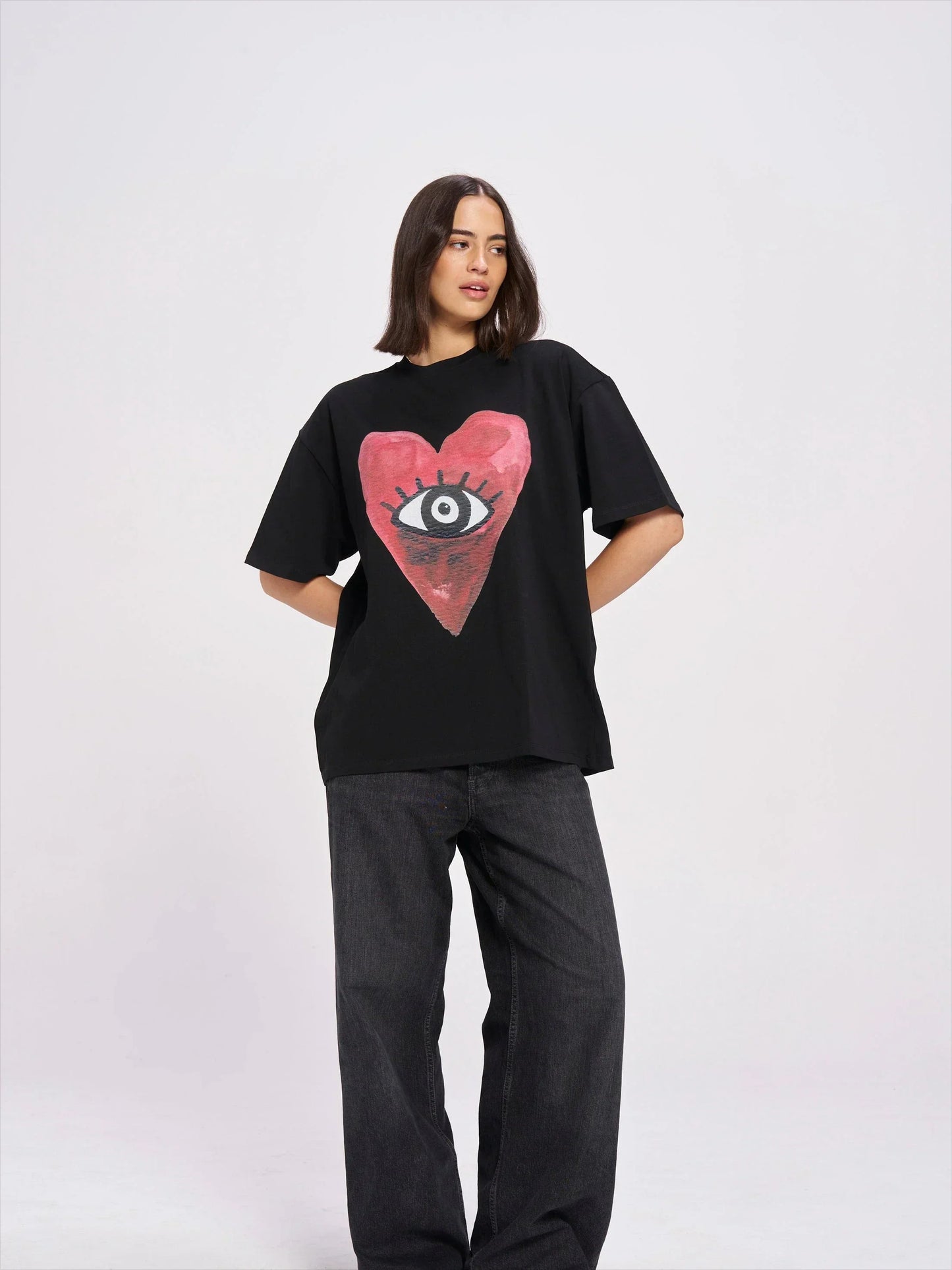 Food Graphic Grunge Oversized T-shirt