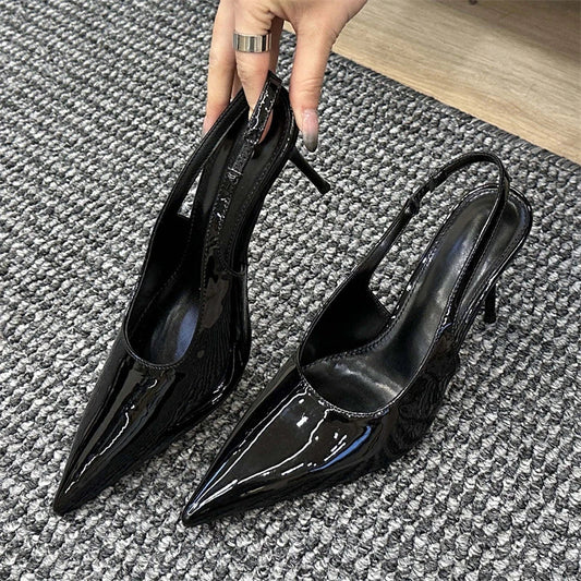 Spring Sexy Pointed Toe Women Pumps with Thin Low Heels