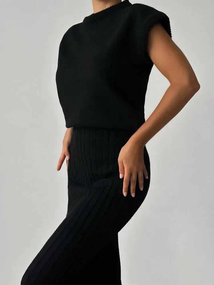 | Rib Sleeveless Set