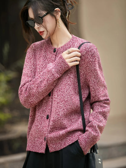 | Chunky-Knit Alpaca-Blend Cardigan
