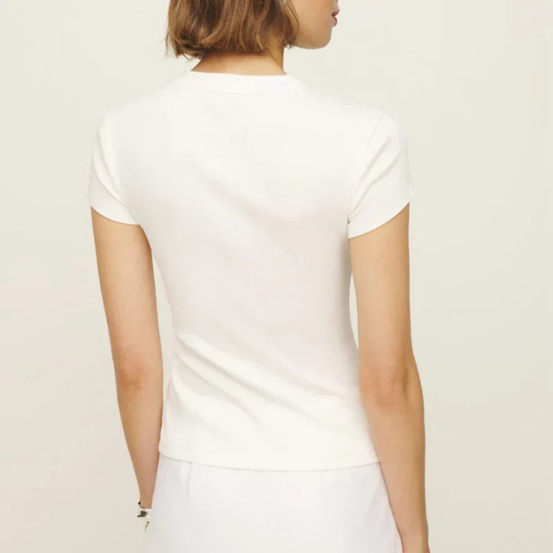 | Snapfront Knit Top
