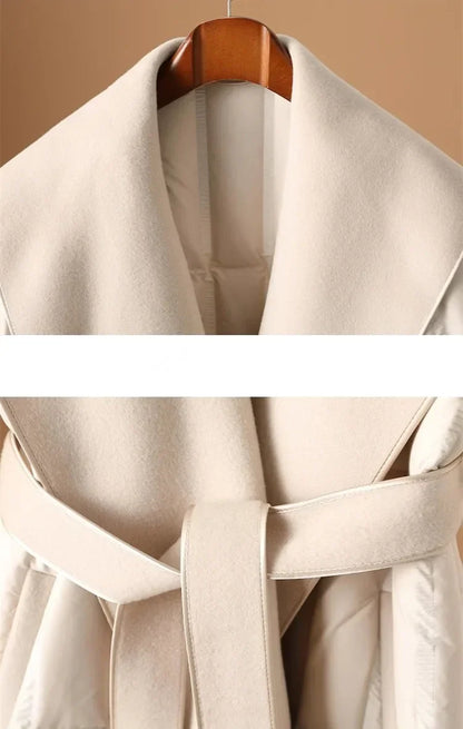 | Wool-Collar Down Coat