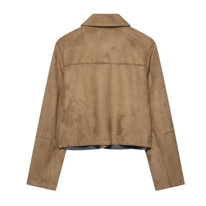 | Suede Cropped Jacket