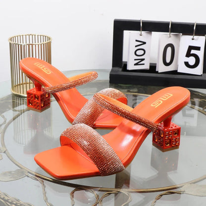Luxurious French women's slippers with new special-shaped design for fall
