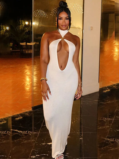 Halter Off Shoulder Beach Bodycon Dress