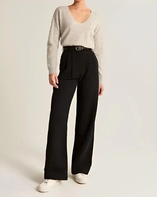 | Tailored Wide-Leg Trousers