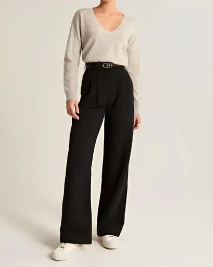 | Tailored Wide-Leg Trousers