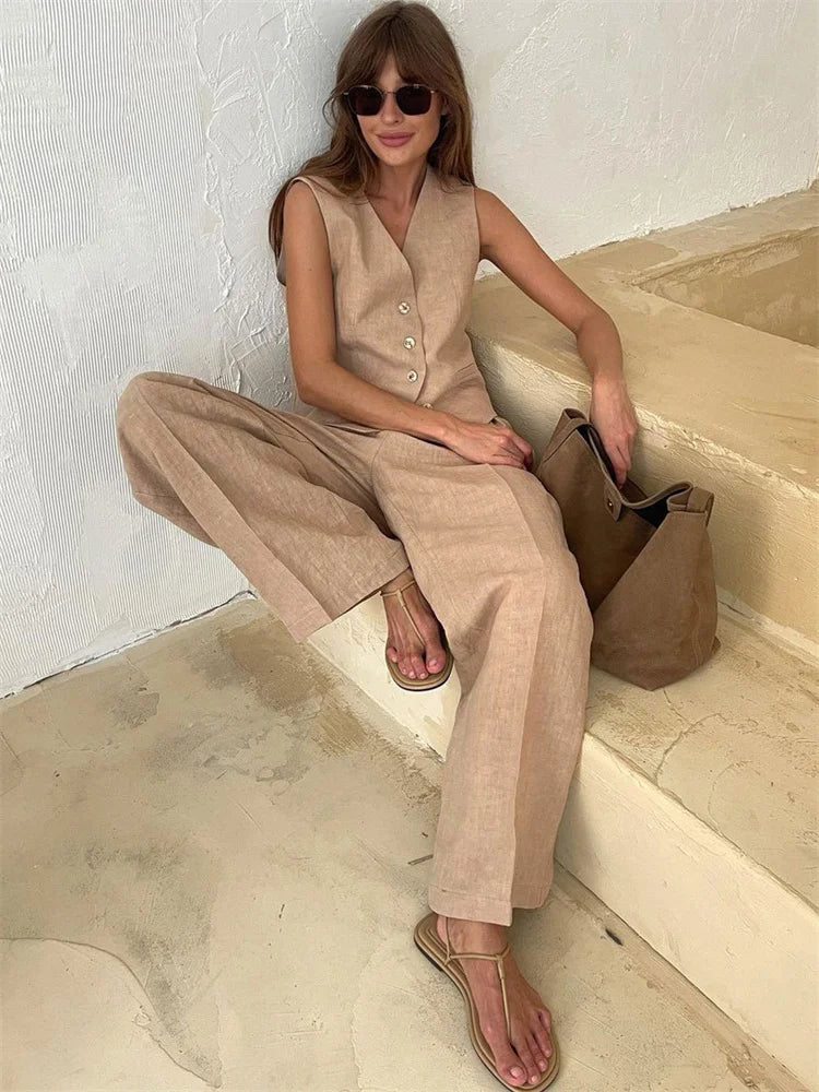 | Linen Trouser Set