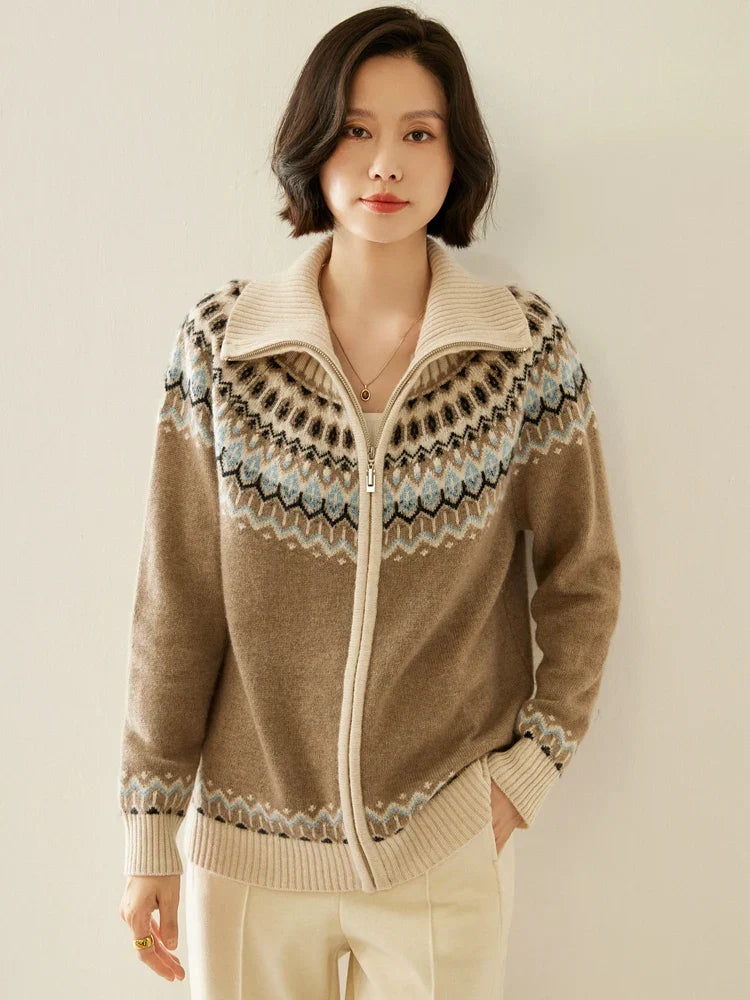 | Cashmere Zip-Up