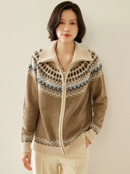 | Cashmere Zip-Up