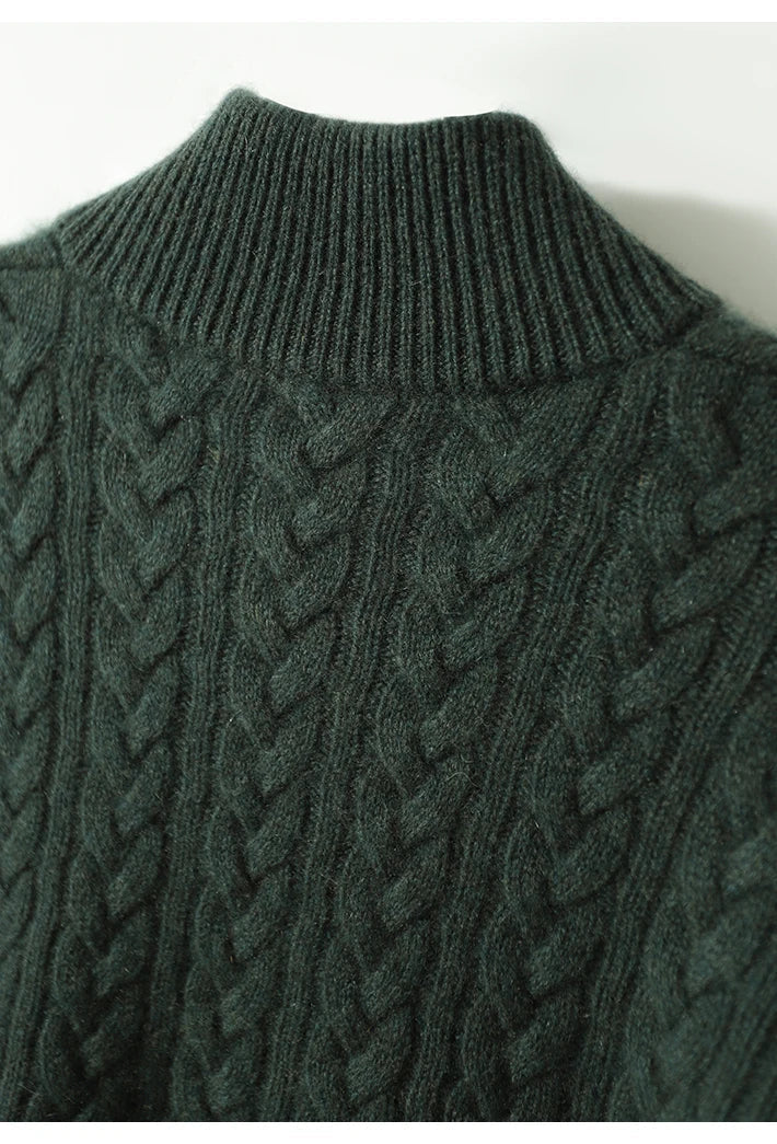 | Cashmere Button-Up Sweater