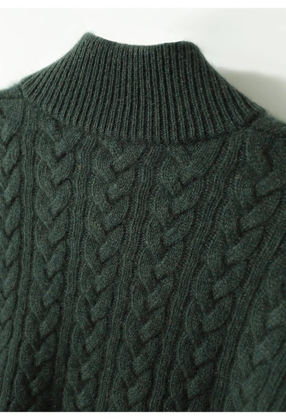 | Cashmere Button-Up Sweater