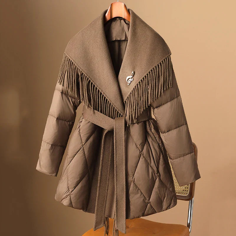 | Fringe Down Coat