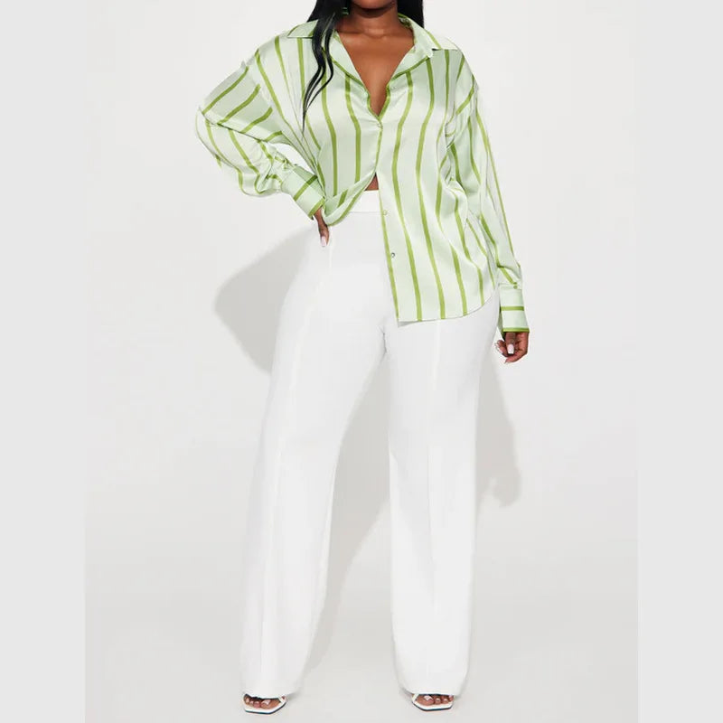 | Satin Stripe Shirt