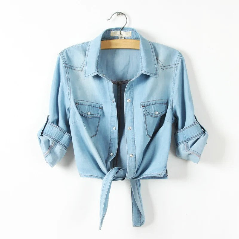 | Denim Crop Top