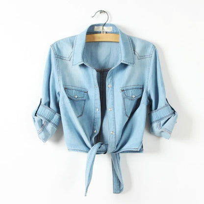 | Denim Crop Top